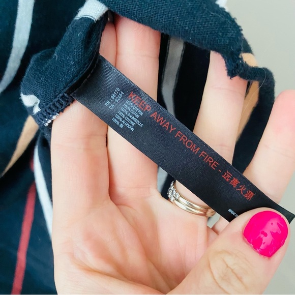 Free People Rising Tide Striped Tee Sz XS - Picture 6 of 10